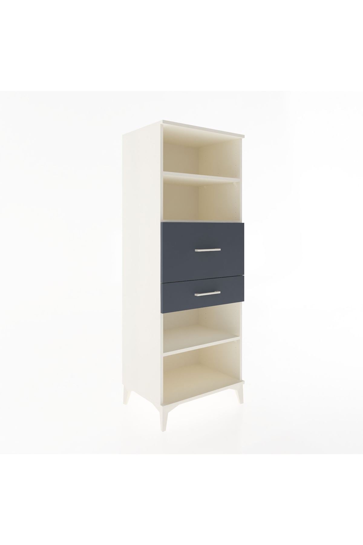 Hyperion Dolap 3 Raflı 2 Çekmeceli 60x44x163 - S53M062V2B