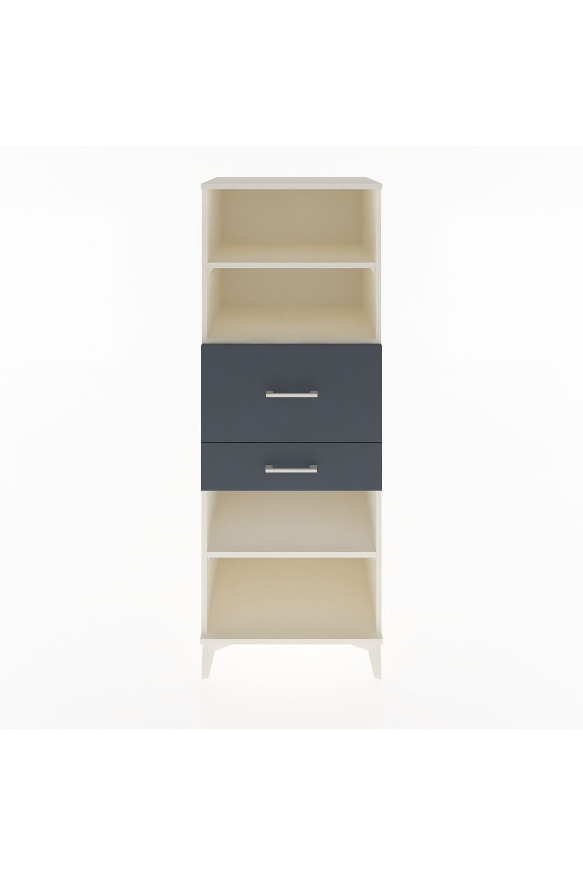 Hyperion Dolap 3 Raflı 2 Çekmeceli 60x44x163 - S53M062V2B