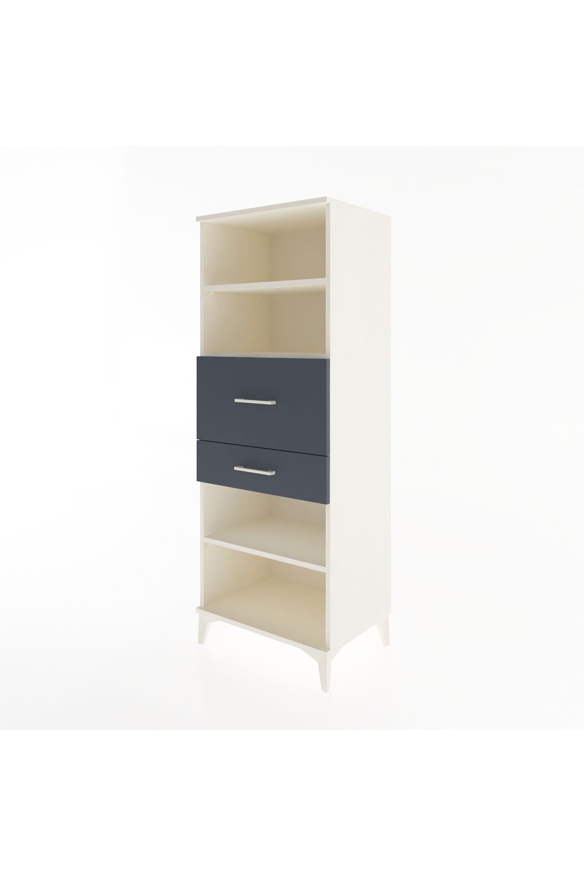 Hyperion Dolap 3 Raflı 2 Çekmeceli 60x44x163 - S53M062V2B