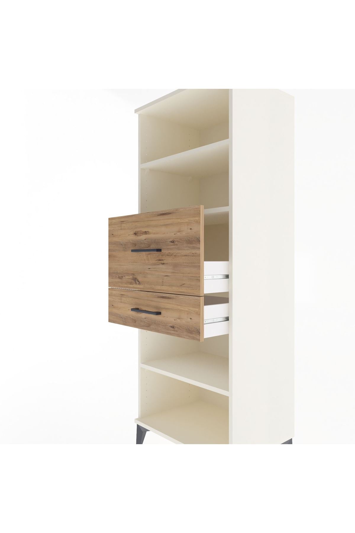 Hyperion Dolap 3 Raflı 2 Çekmeceli 60x44x163 - S53M062V3B