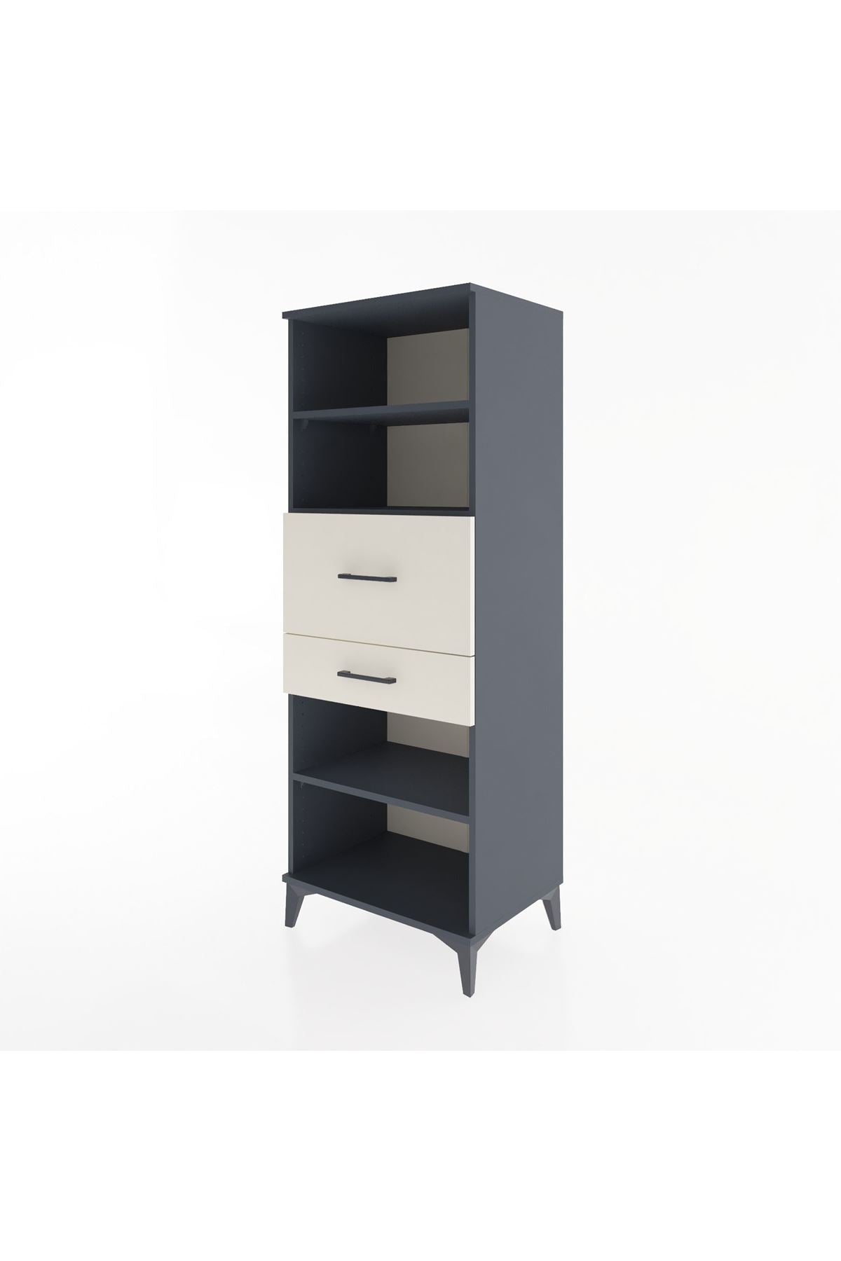 Hyperion Dolap 3 Raflı 2 Çekmeceli 60x44x163 - S53M062V4B