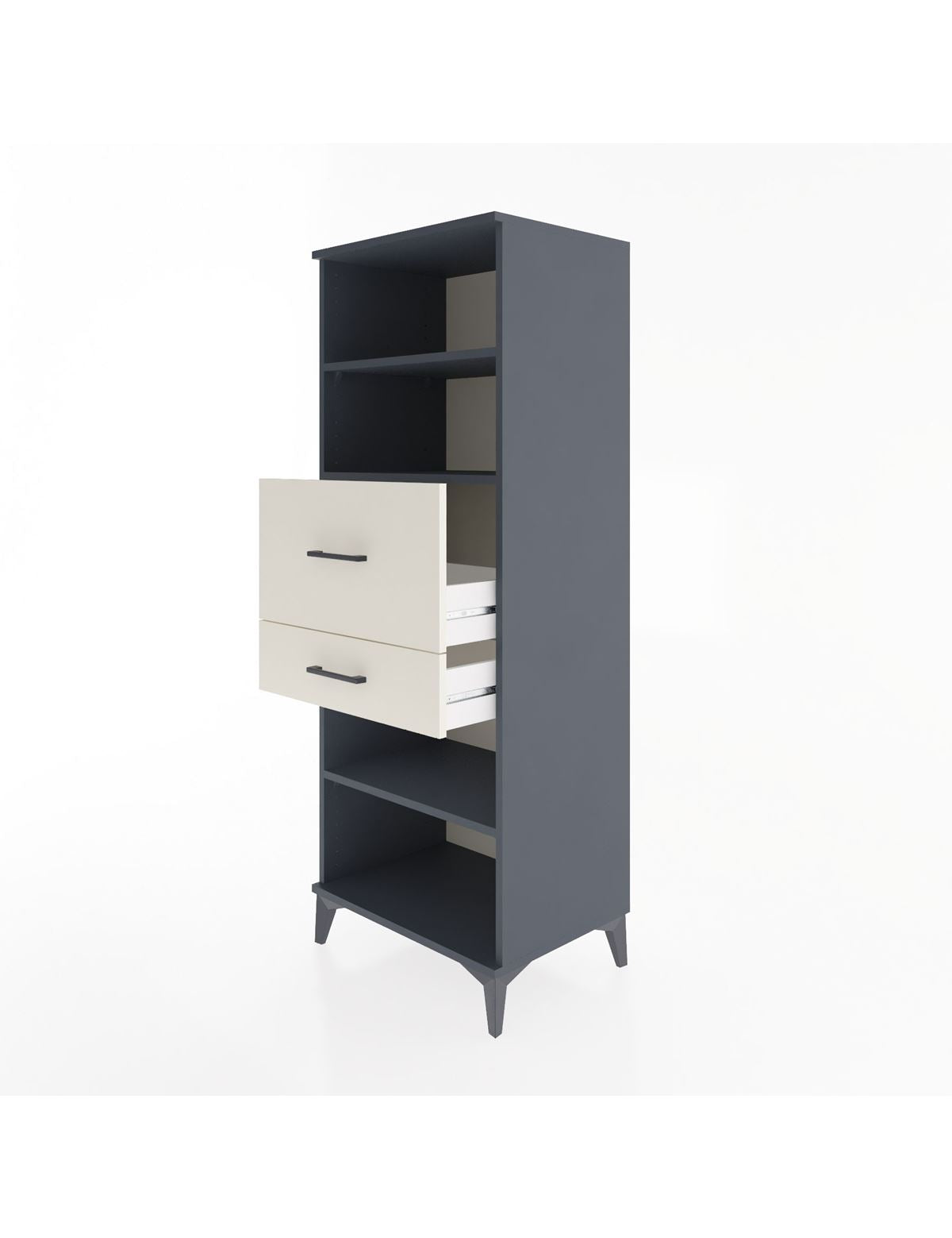 Hyperion Dolap 3 Raflı 2 Çekmeceli 60x44x163 - S53M062V4B