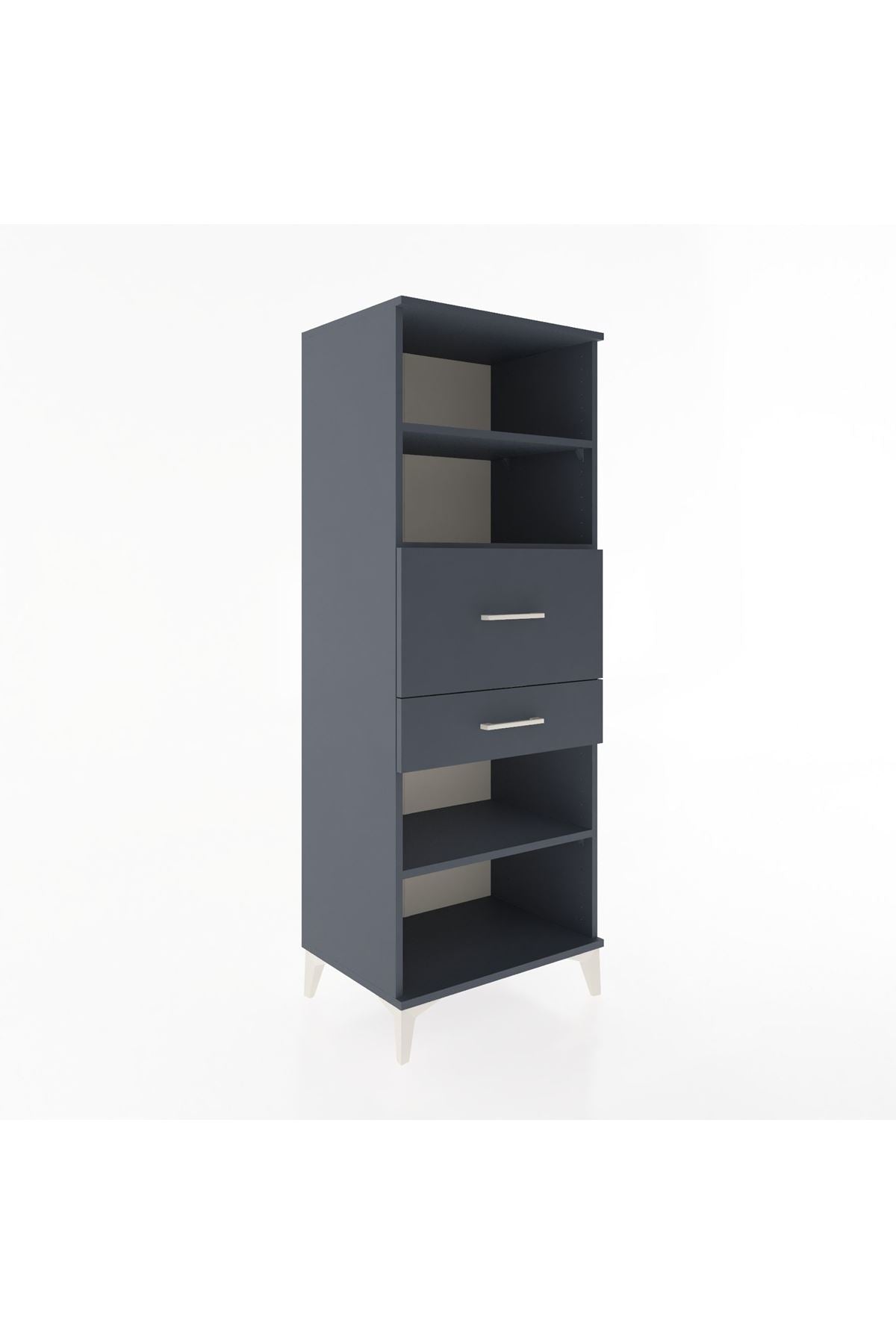 Hyperion Dolap 3 Raflı 2 Çekmeceli 60x44x163 - S53M062V5B