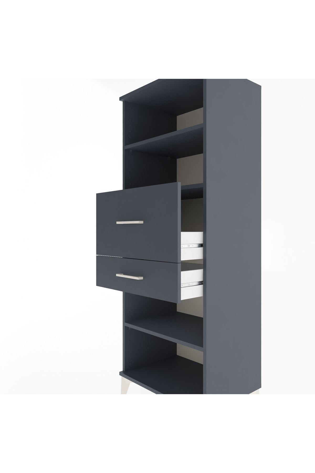 Hyperion Dolap 3 Raflı 2 Çekmeceli 60x44x163 - S53M062V5B