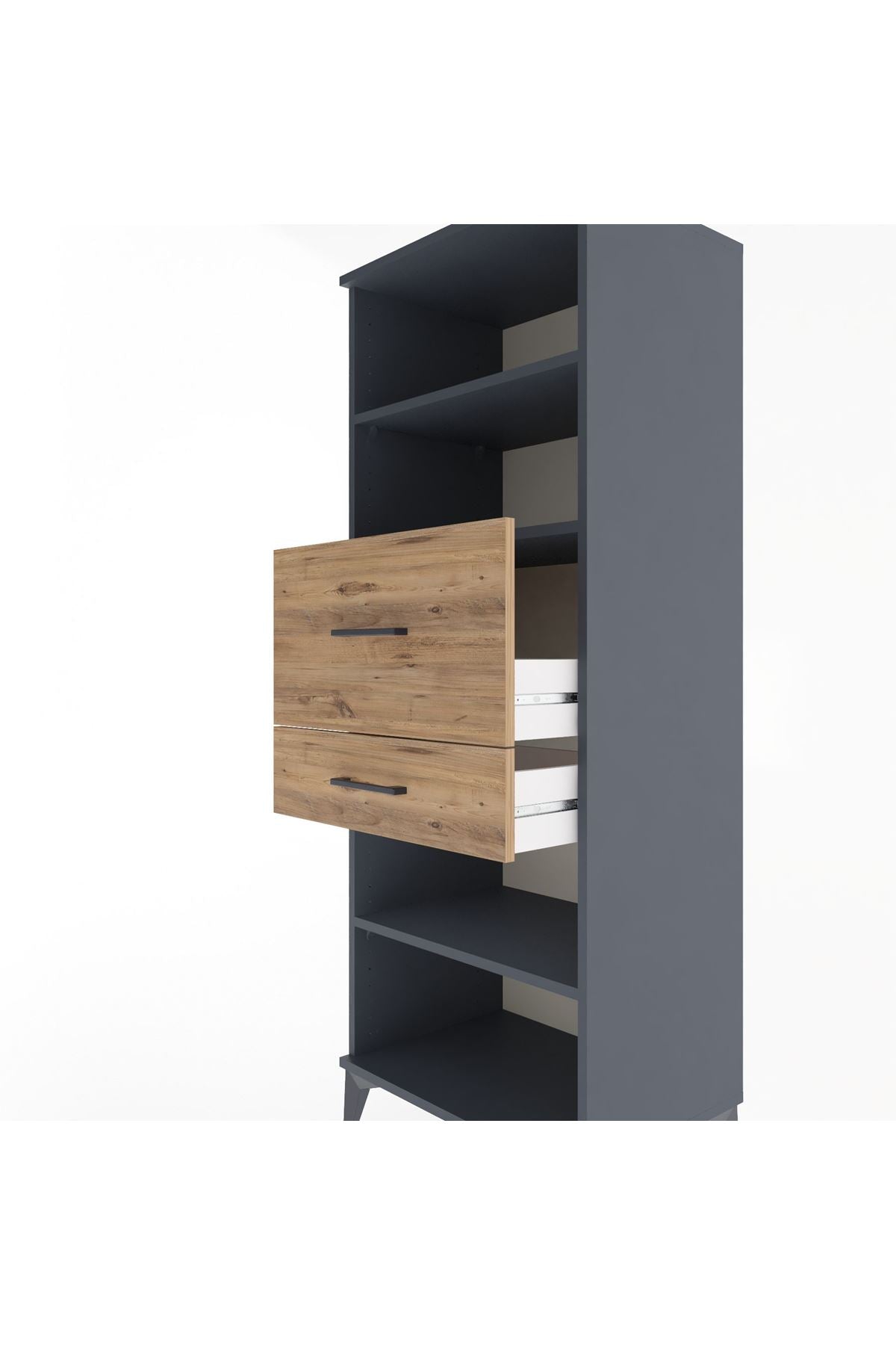 Hyperion Dolap 3 Raflı 2 Çekmeceli 60x44x163 - S53M062V6B