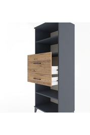 Hyperion Dolap 3 Raflı 2 Çekmeceli 60x44x163 - S53M062V6B