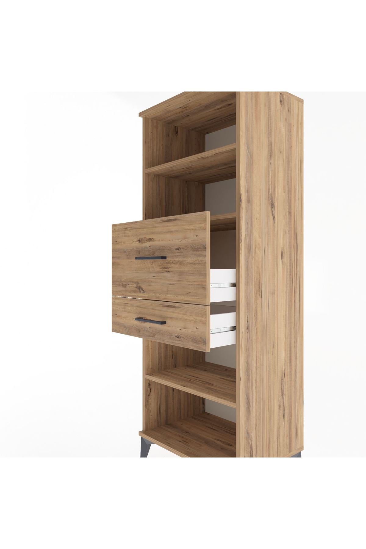 Hyperion Dolap 3 Raflı 2 Çekmeceli 60x44x163 - S53M062V9B