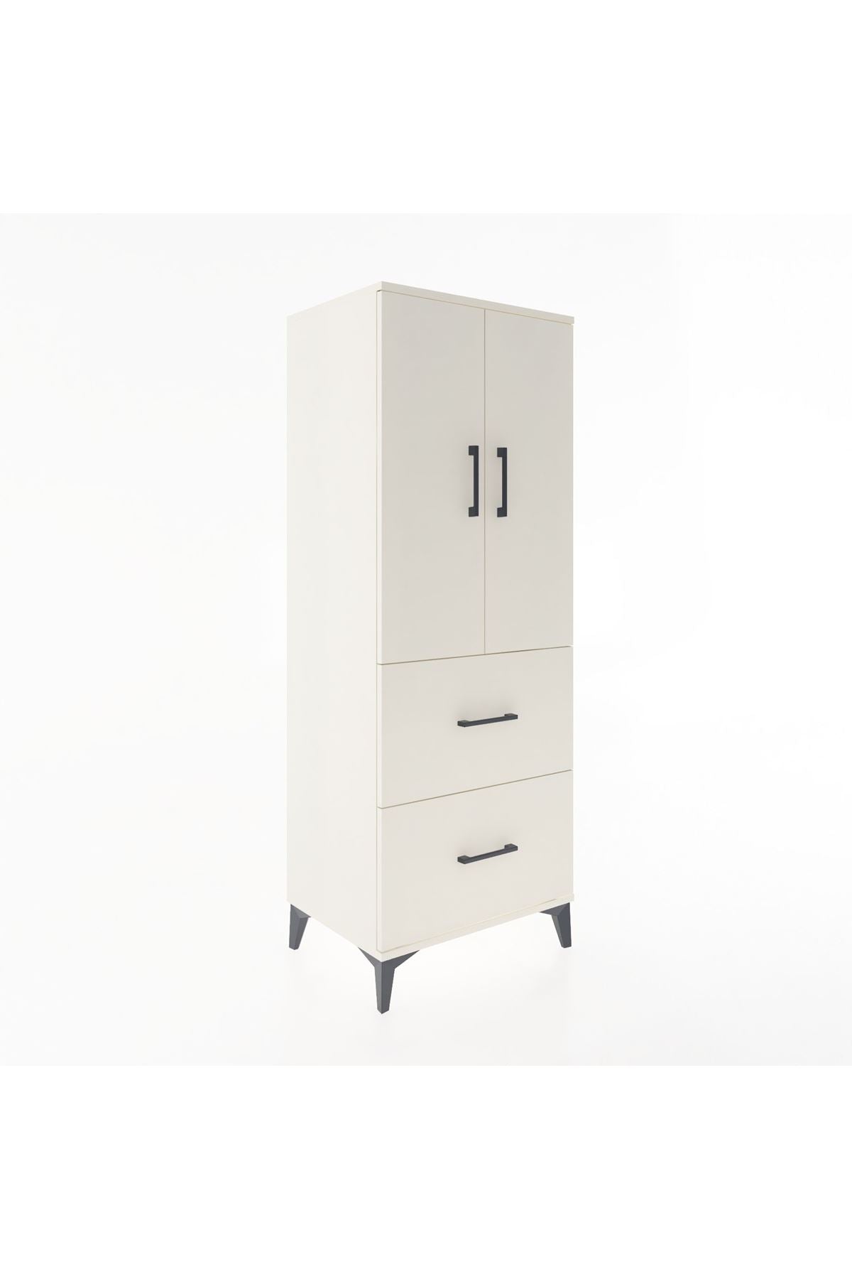 Hyperion Dolap 3 Raflı 2 Çekmeceli 2 Kapaklı 60x44x163 - S53M063V1B