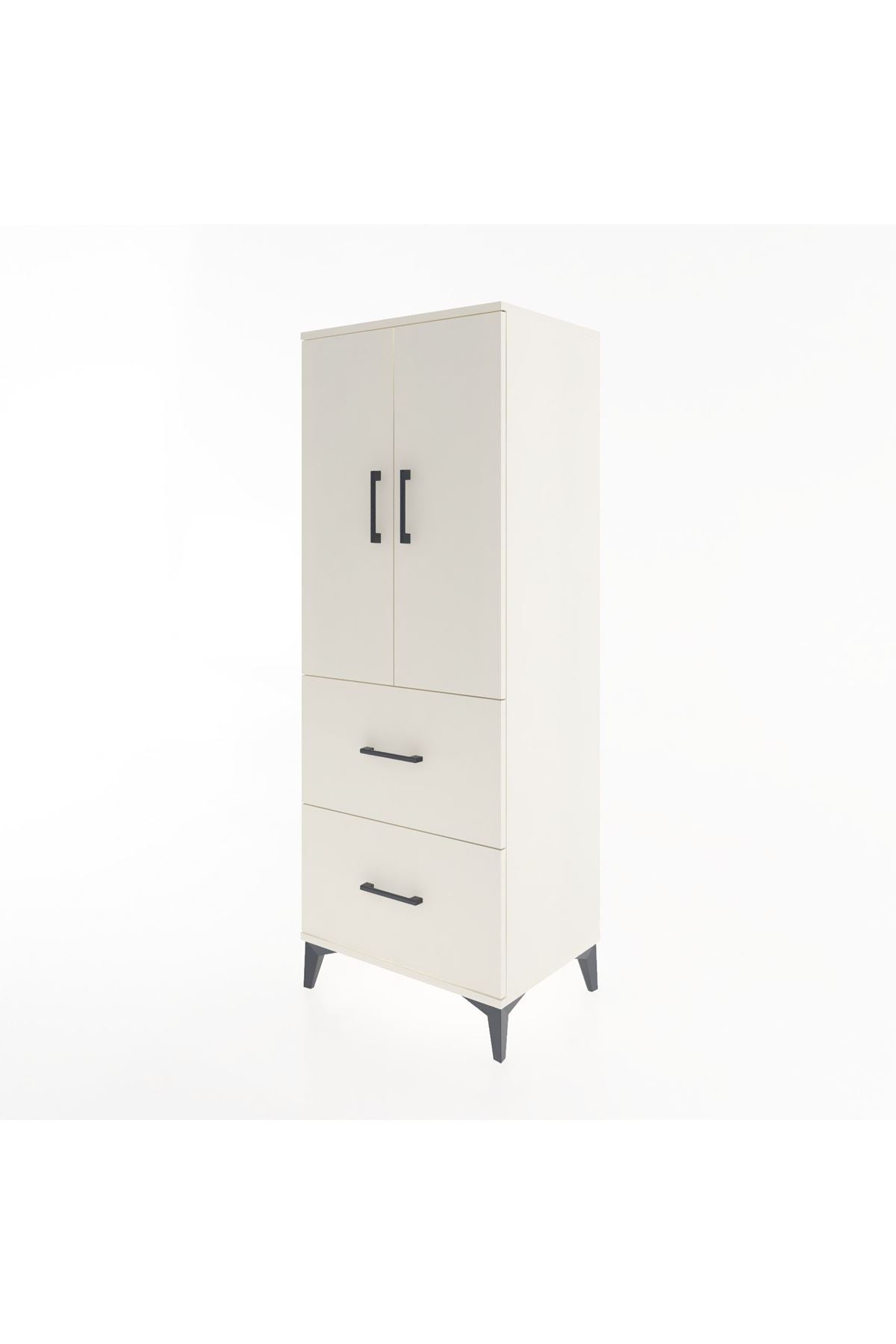 Hyperion Dolap 3 Raflı 2 Çekmeceli 2 Kapaklı 60x44x163 - S53M063V1B