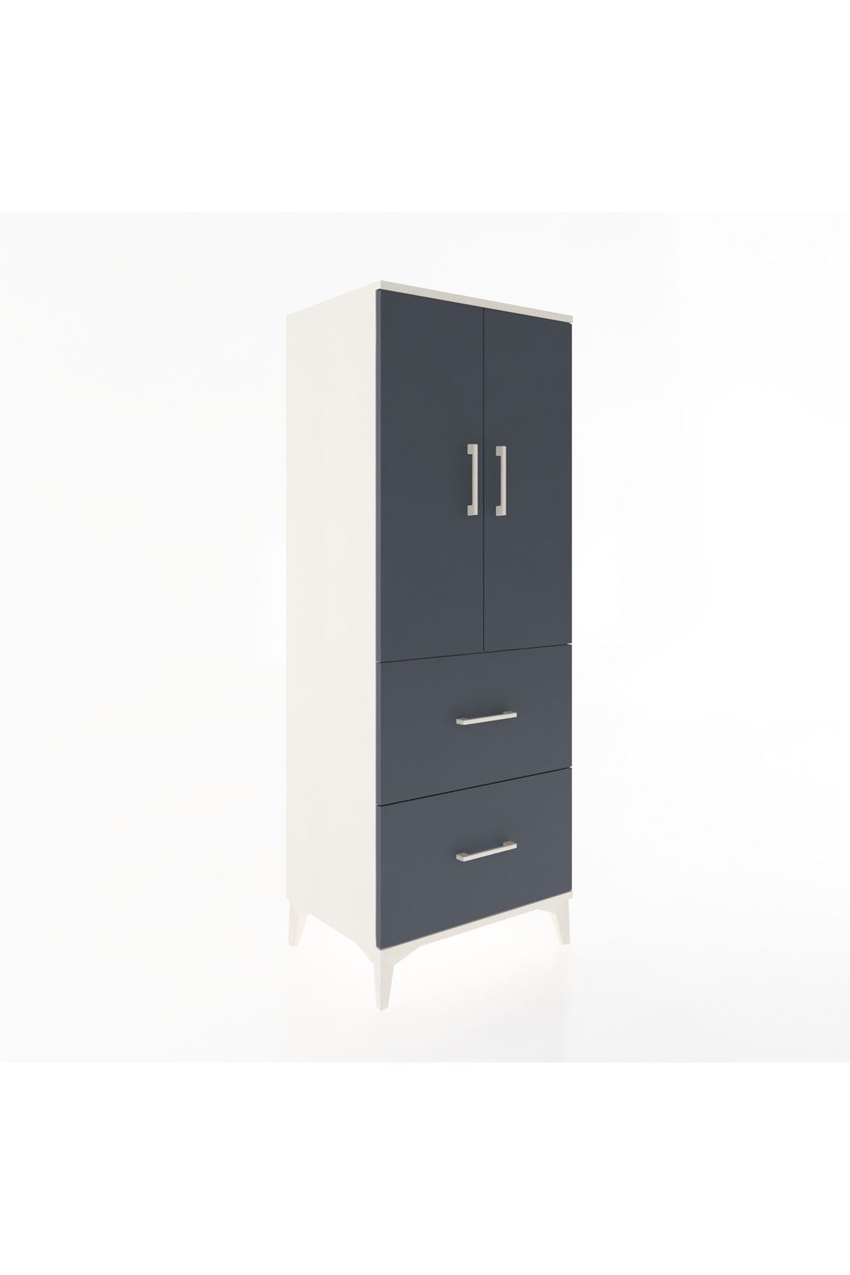 Hyperion Dolap 3 Raflı 2 Çekmeceli 2 Kapaklı 60x44x163 - S53M063V2B