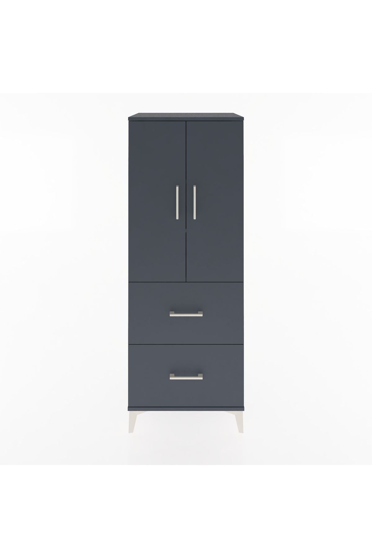 Hyperion Dolap 3 Raflı 2 Çekmeceli 2 Kapaklı 60x44x163 - S53M063V5B