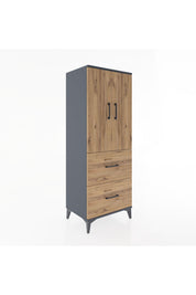 Hyperion Dolap 3 Raflı 2 Çekmeceli 2 Kapaklı 60x44x163 - S53M063V6B