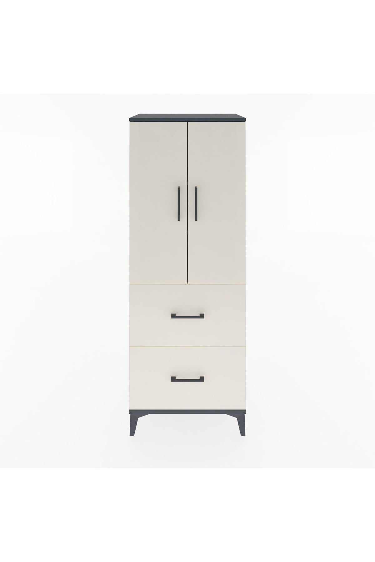 Hyperion Dolap 3 Raflı 2 Çekmeceli 2 Kapaklı 60x44x163 - S53M063V4B