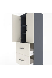 Hyperion Dolap 3 Raflı 2 Çekmeceli 2 Kapaklı 60x44x163 - S53M063V4B