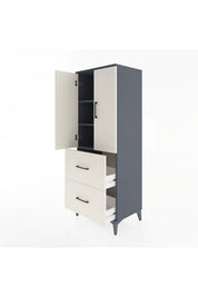 Hyperion Dolap 3 Raflı 2 Çekmeceli 2 Kapaklı 60x44x163 - S53M063V4B