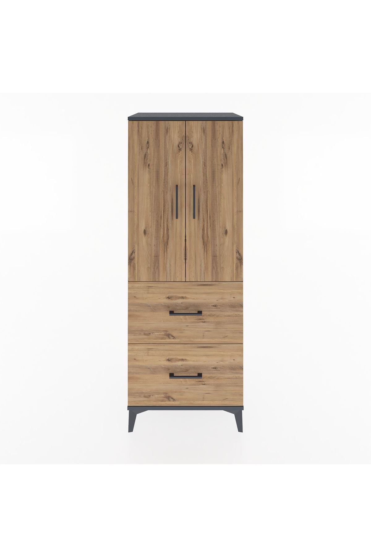 Hyperion Dolap 3 Raflı 2 Çekmeceli 2 Kapaklı 60x44x163 - S53M063V6B