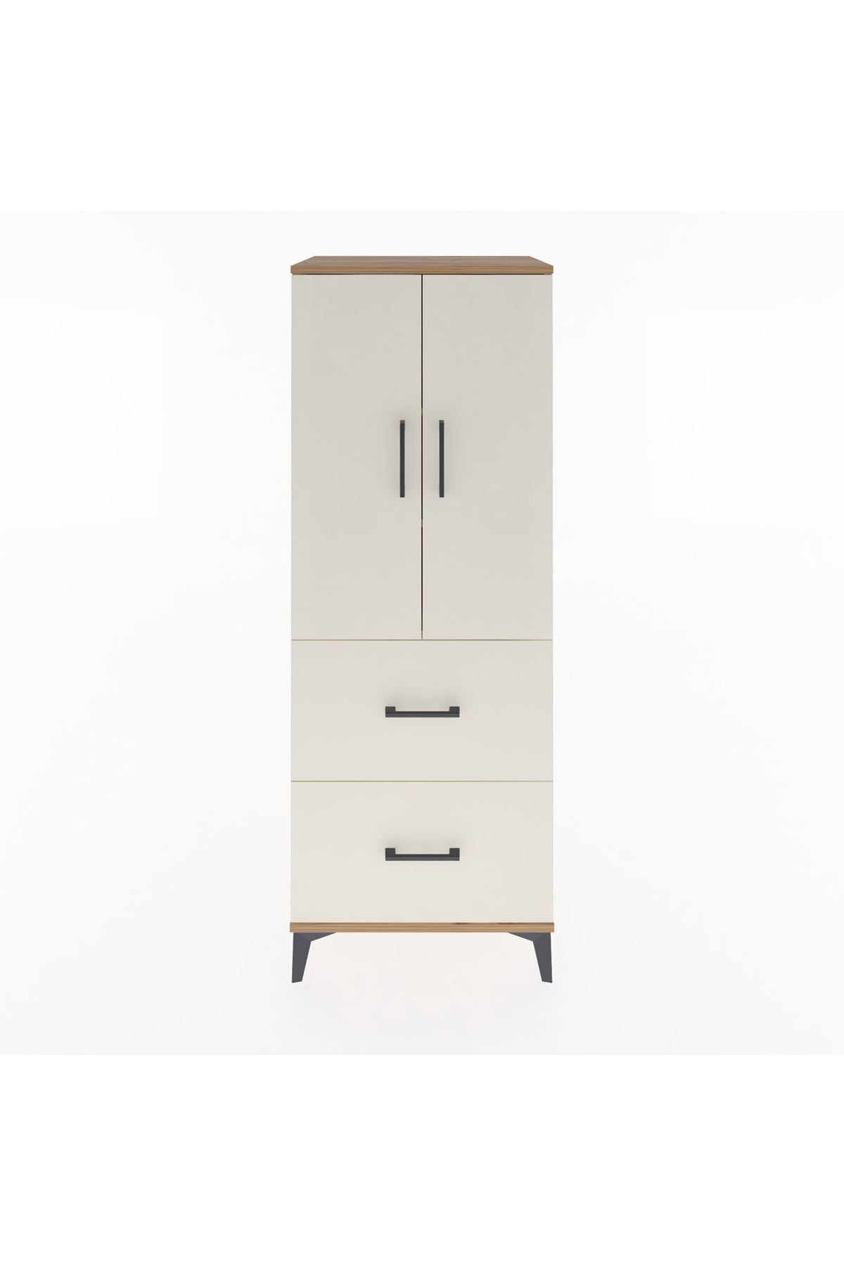 Hyperion Dolap 3 Raflı 2 Çekmeceli 2 Kapaklı 60x44x163 - S53M063V7B