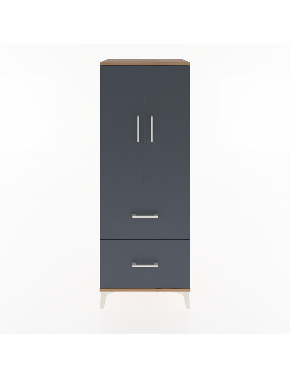 Hyperion Dolap 3 Raflı 2 Çekmeceli 2 Kapaklı 60x44x163 - S53M063V8B