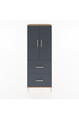 Hyperion Dolap 3 Raflı 2 Çekmeceli 2 Kapaklı 60x44x163