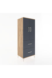 Hyperion Dolap 3 Raflı 2 Çekmeceli 2 Kapaklı 60x44x163 - S53M063V8B