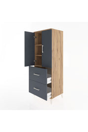 Hyperion Dolap 3 Raflı 2 Çekmeceli 2 Kapaklı 60x44x163 - S53M063V8B