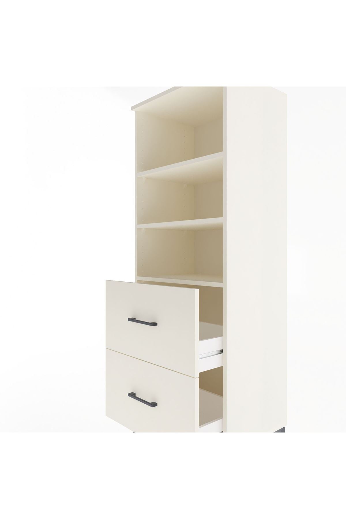 Hyperion Dolap 3 Raflı 2 Çekmeceli 60x44x163 - S53M064V1B
