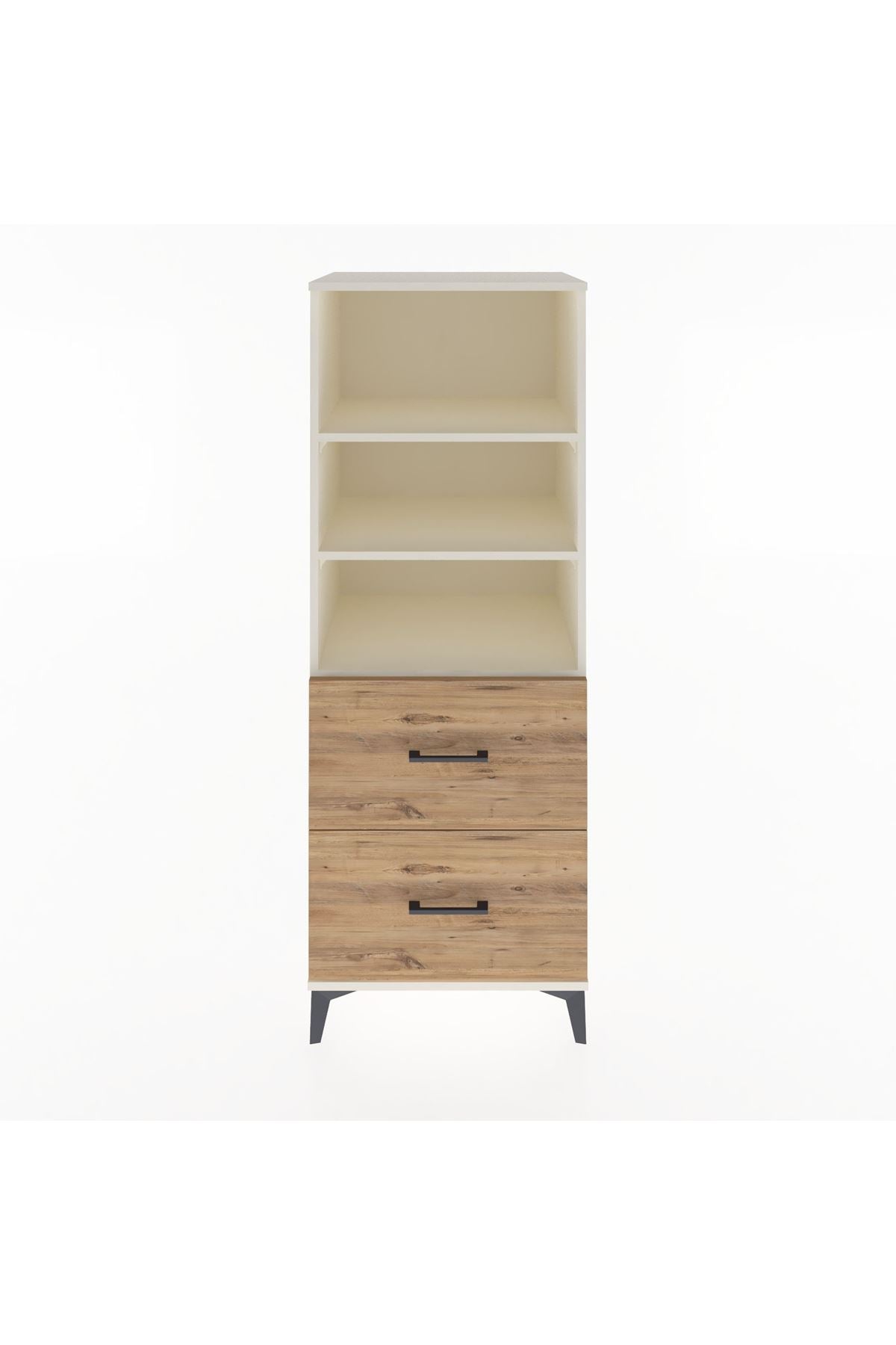 Hyperion Dolap 3 Raflı 2 Çekmeceli 60x44x163 - S53M064V3B