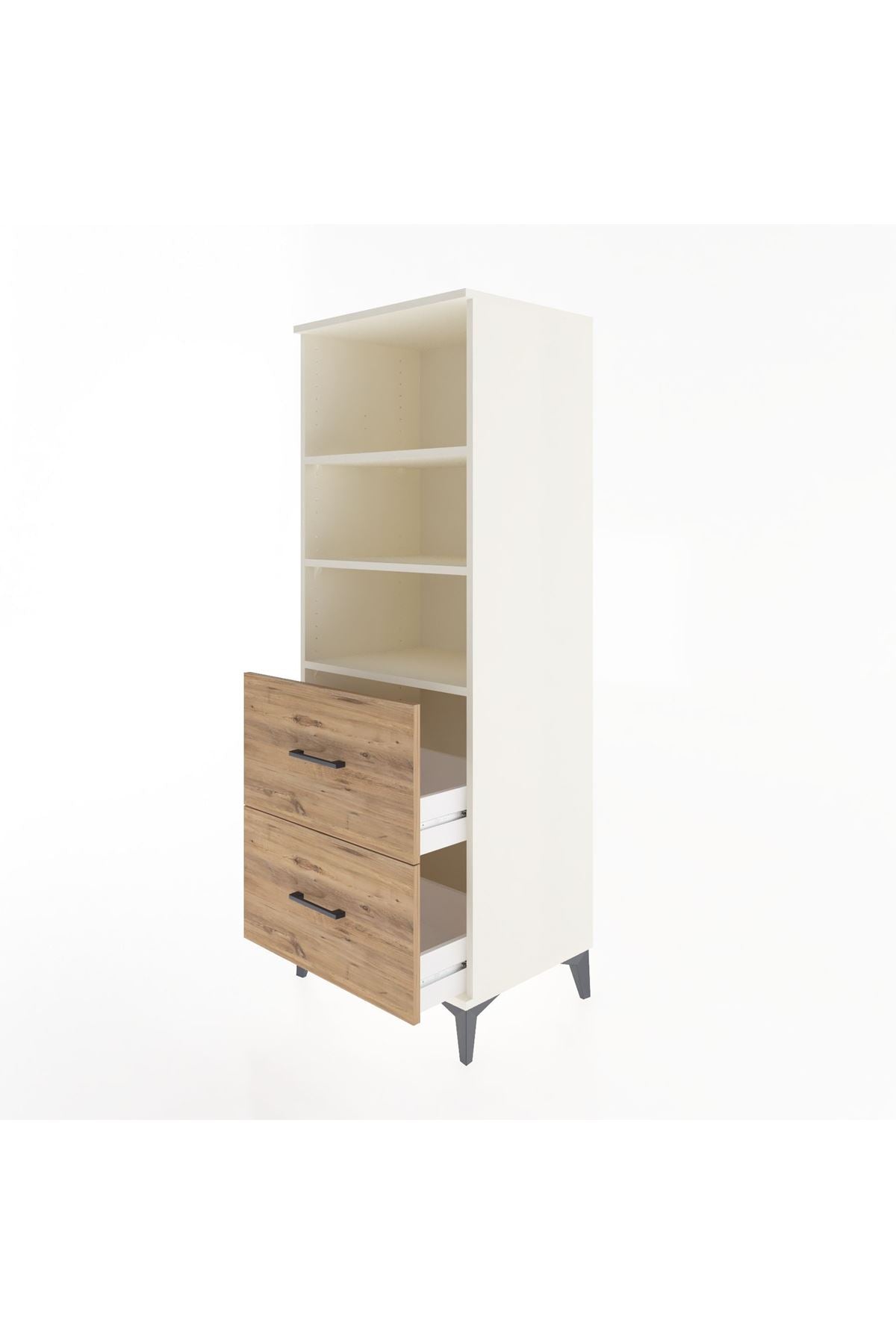 Hyperion Dolap 3 Raflı 2 Çekmeceli 60x44x163 - S53M064V3B