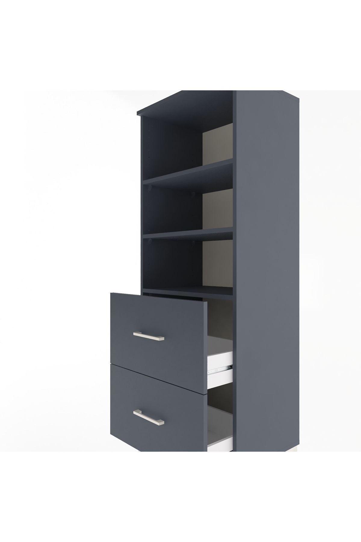 Hyperion Dolap 3 Raflı 2 Çekmeceli 60x44x163 - S53M064V5B