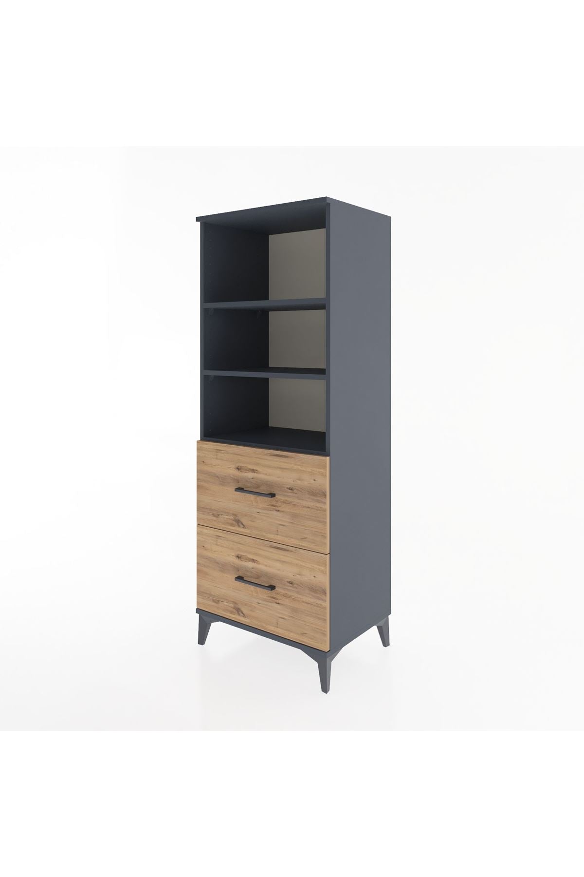Hyperion Dolap 3 Raflı 2 Çekmeceli 60x44x163 - S53M064V6B