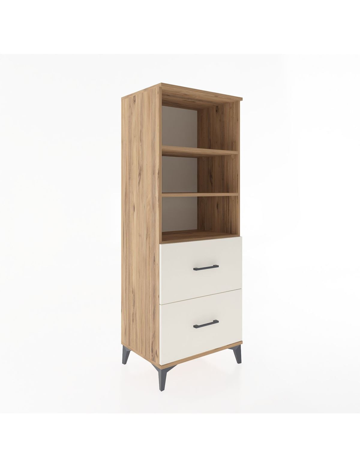 Hyperion Dolap 3 Raflı 2 Çekmeceli 60x44x163 - S53M064V7B