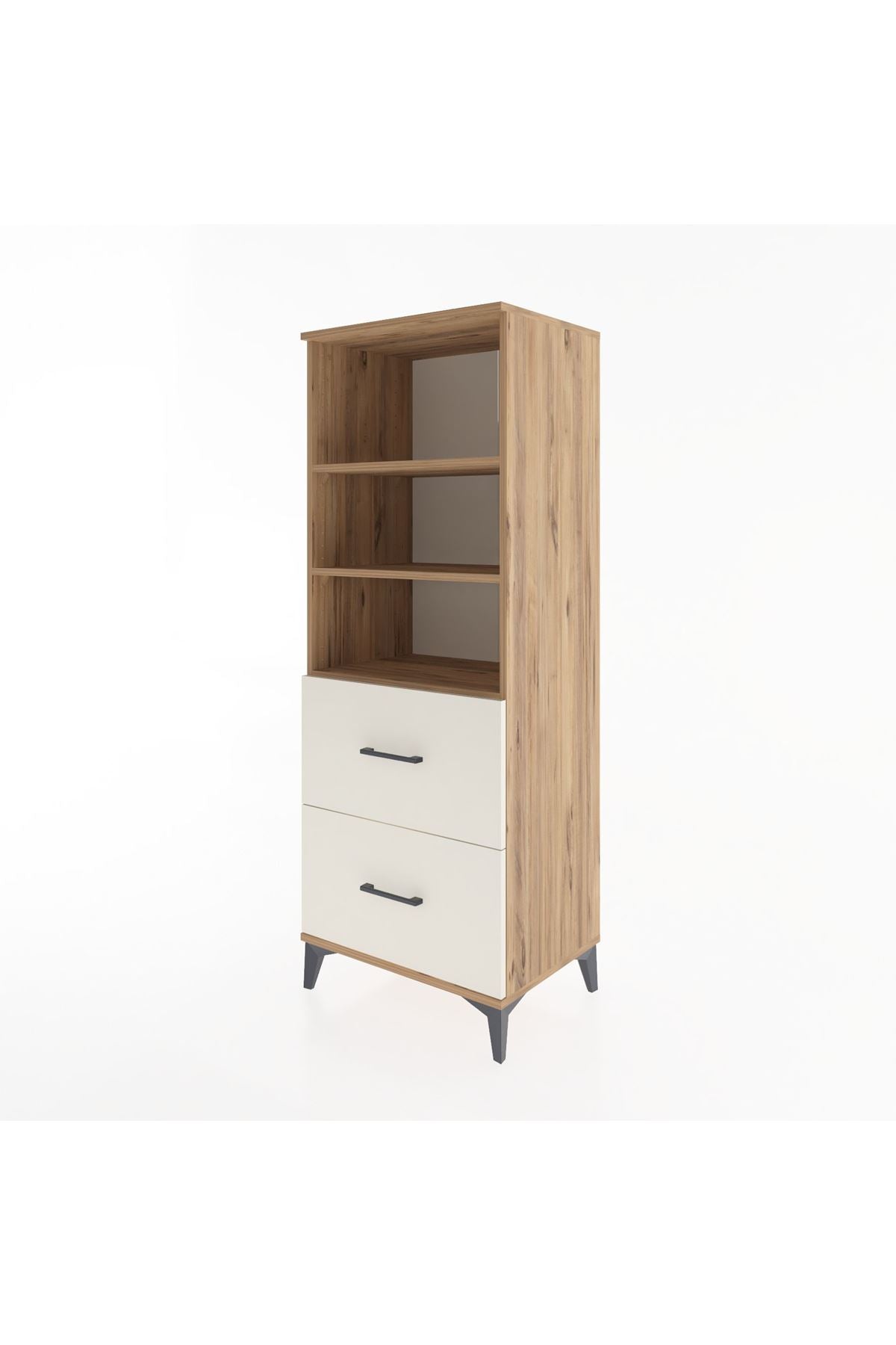 Hyperion Dolap 3 Raflı 2 Çekmeceli 60x44x163 - S53M064V7B