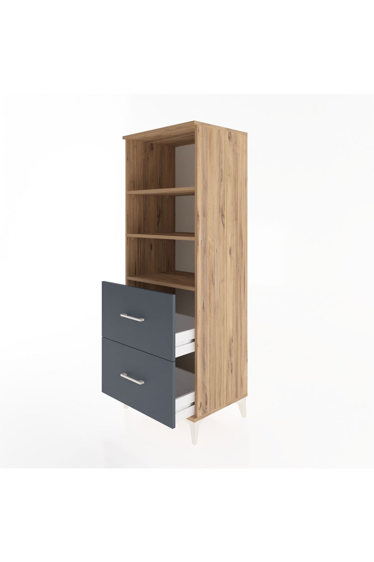 Hyperion Dolap 3 Raflı 2 Çekmeceli 60x44x163 - S53M064V8B
