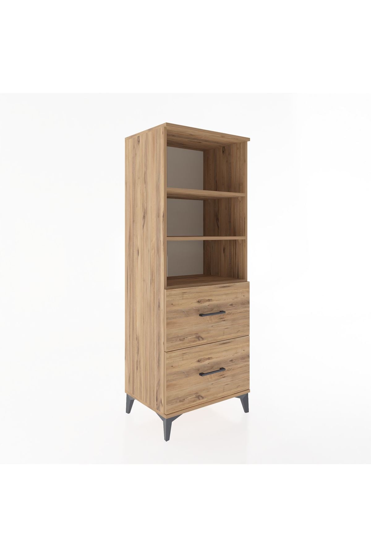 Hyperion Dolap 3 Raflı 2 Çekmeceli 60x44x163 - S53M064V9B