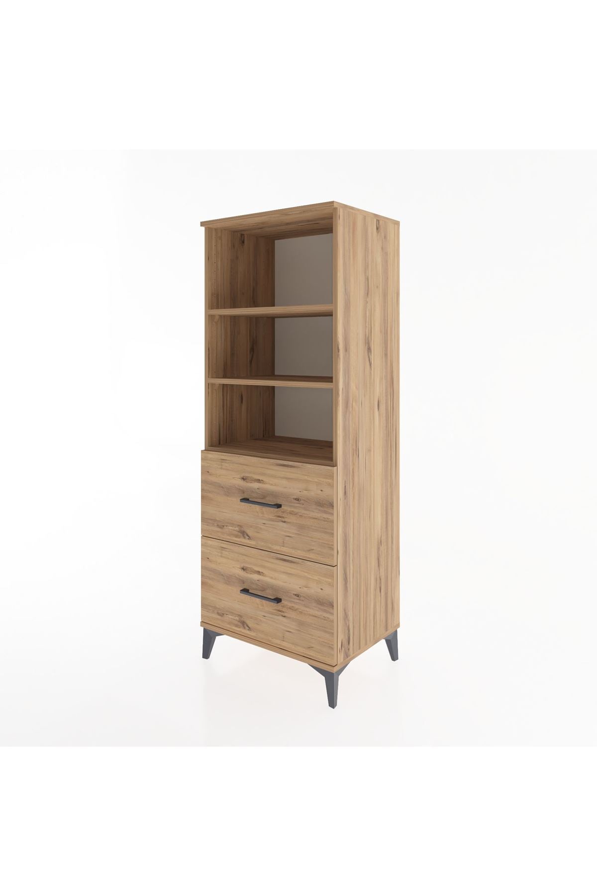 Hyperion Dolap 3 Raflı 2 Çekmeceli 60x44x163 - S53M064V9B