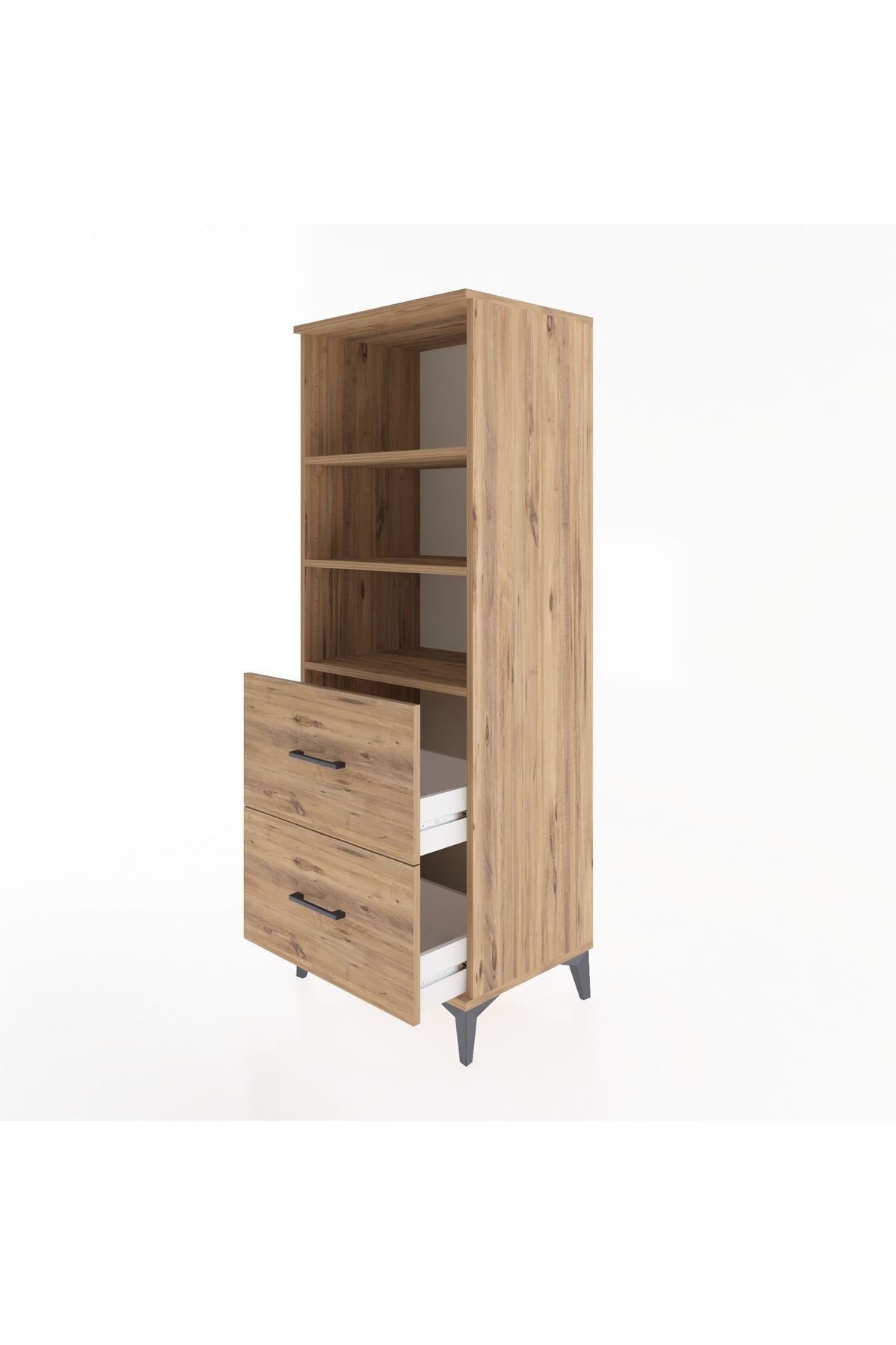 Hyperion Dolap 3 Raflı 2 Çekmeceli 60x44x163 - S53M064V9B