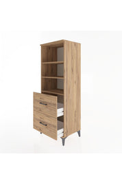 Hyperion Dolap 3 Raflı 2 Çekmeceli 60x44x163 - S53M064V9B