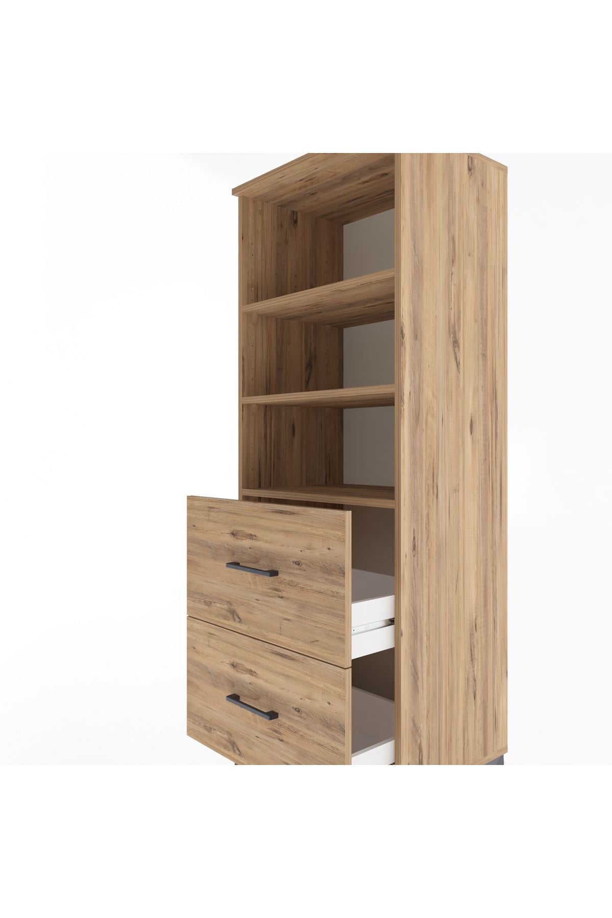 Hyperion Dolap 3 Raflı 2 Çekmeceli 60x44x163 - S53M064V9B