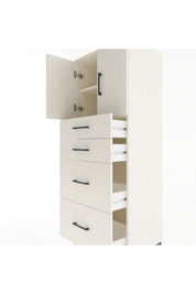 Hyperion Dolap 2 Raflı 4 Çekmeceli 2 Kapaklı 60x44x163 - S53M065V1B