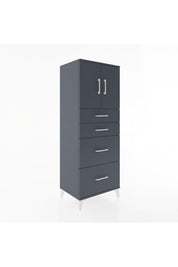 Hyperion Dolap 2 Raflı 4 Çekmeceli 2 Kapaklı 60x44x163 - S53M065V5B