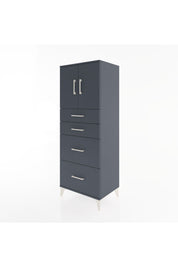 Hyperion Dolap 2 Raflı 4 Çekmeceli 2 Kapaklı 60x44x163 - S53M065V5B