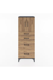 Hyperion Dolap 2 Raflı 4 Çekmeceli 2 Kapaklı 60x44x163 - S53M065V6B