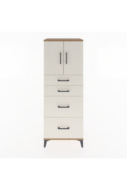 Hyperion Dolap 2 Raflı 4 Çekmeceli 2 Kapaklı 60x44x163 - S53M065V7B
