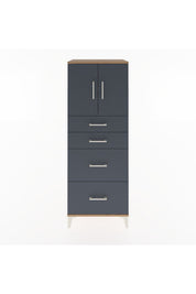 Hyperion Dolap 2 Raflı 4 Çekmeceli 2 Kapaklı 60x44x163 - S53M065V8B