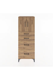 Hyperion Dolap 2 Raflı 4 Çekmeceli 2 Kapaklı 60x44x163 - S53M065V9B