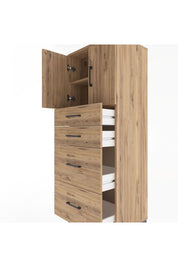 Hyperion Dolap 2 Raflı 4 Çekmeceli 2 Kapaklı 60x44x163 - S53M065V9B