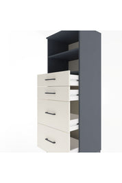 Hyperion Dolap 2 Raflı 4 Çekmeceli 60x44x163 - S53M066V4B