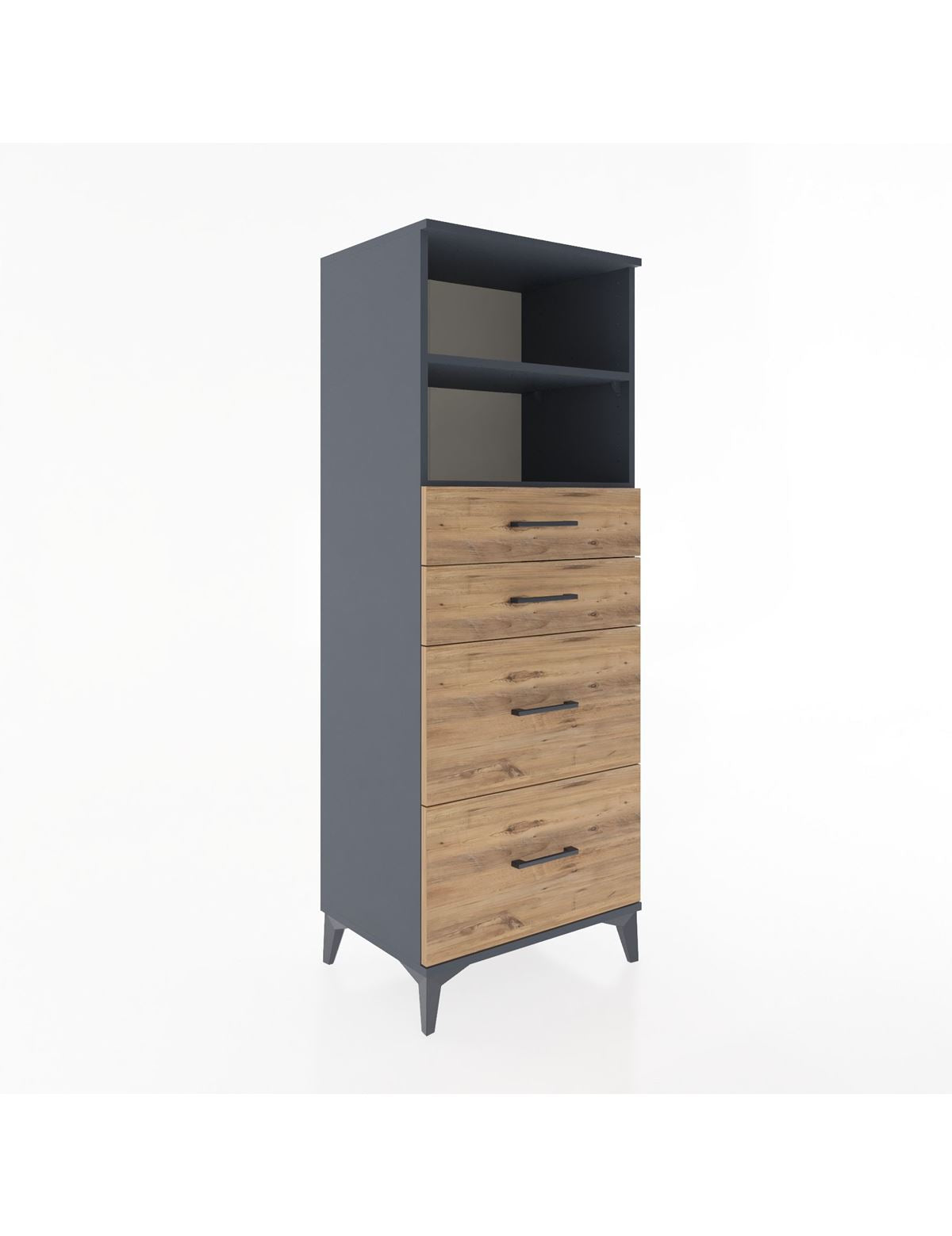 Hyperion Dolap 2 Raflı 4 Çekmeceli 60x44x163 - S53M066V6B
