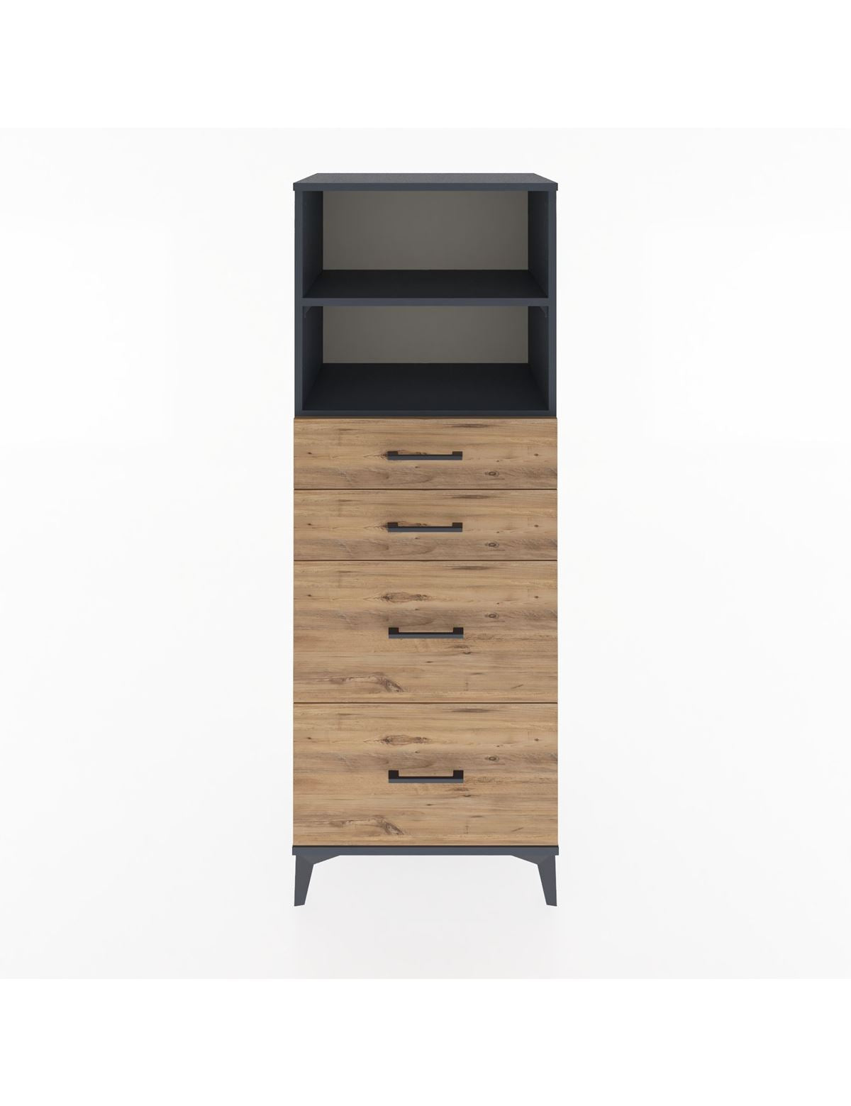 Hyperion Dolap 2 Raflı 4 Çekmeceli 60x44x163 - S53M066V6B
