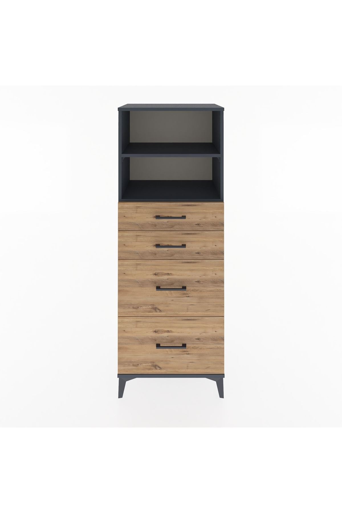 Hyperion Dolap 2 Raflı 4 Çekmeceli 60x44x163 - S53M066V6B